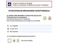 Covid-19 Attestation de déplacement simplifiée Covid-19 Attestation de déplacement simplifiée