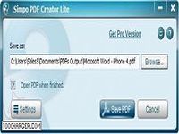 Simpo PDF Creator Lite Simpo PDF Creator Lite