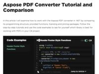 Aspose PDF Converter Tutorial Aspose PDF Converter Tutorial