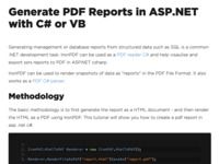 CSharp PDF Reports CSharp PDF Reports
