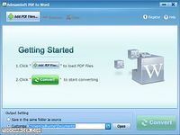 Adreamsoft PDF to Word Converter Adreamsoft PDF to Word Converter