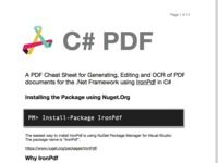 C# PDF C# PDF