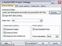 ReaSoft PDF Printer ReaSoft PDF Printer