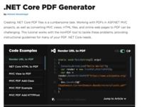 Net Core PDF Generator Net Core PDF Generator