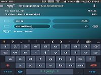 Shopping Calculator Shopping Calculator