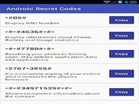 Android Secret Codes Android Secret Codes
