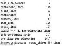 Perl Metrics Perl Metrics