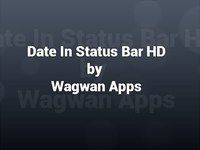 Date la Barre d'état HD Date la Barre d'état HD