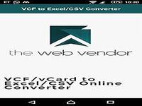 VCF to Excel/CSV Converter VCF to Excel/CSV Converter