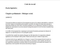 Le Code du Travail Le Code du Travail