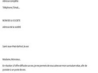 Exemple lettre de motivation Word Exemple lettre de motivation Word