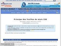 Principe des feuilles de style CSS Principe des feuilles de style CSS