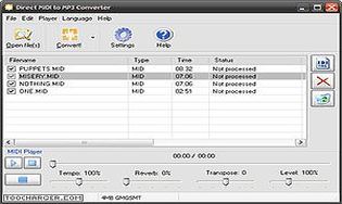 convertir fichier midi en mp3 - convertisseur midi en ligne