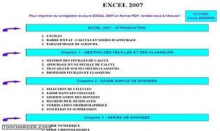 Cours Bardon - Excel 2007