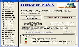 Reparer MSN