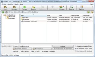 Express Zip - Logiciel de compression de fichiers pour Windows