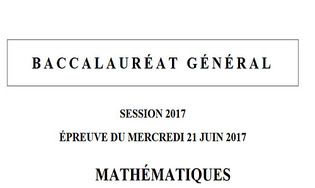 Bac 2017 Mathématiques - Série ES et L