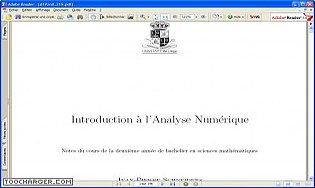 Introduction à l'analyse numérique
