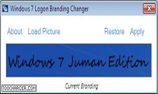 Windows 7 Logon Branding Changer
