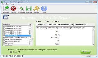 Microsoft Word 2007 recovery