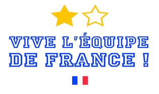 Slogan imprimable Vive l'équipe de France