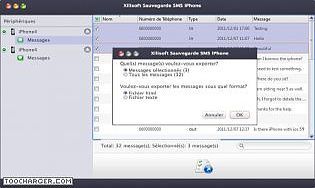 Xilisoft Sauvegarde SMS iPhone pour Mac