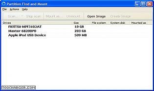 partition find and mount -