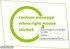 Custom Message