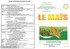 Gestion d'une exploitation agricole : production de maïs