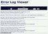Error Log viewer