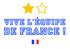 Slogan imprimable Vive l'équipe de France