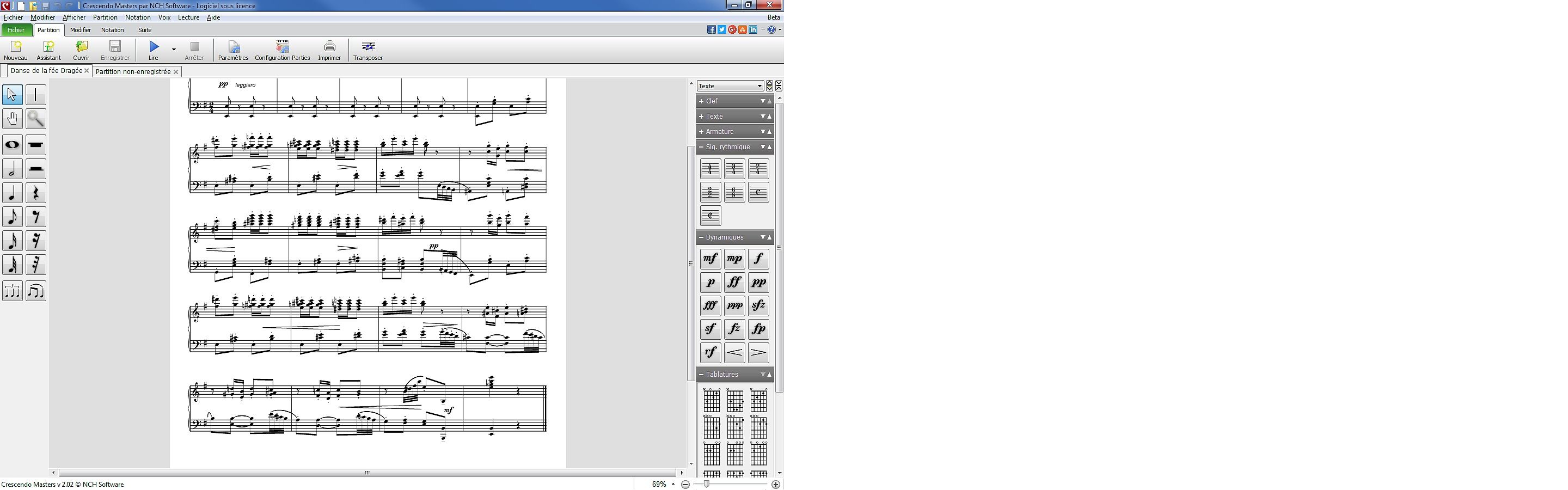 Crescendo Logiciel de Notation Musicale pour Mac Multimédia