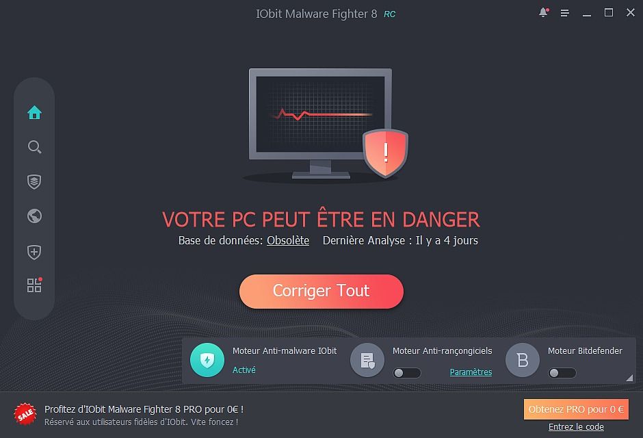 IObit Malware Fighter Pro Sécurité & Vie privée