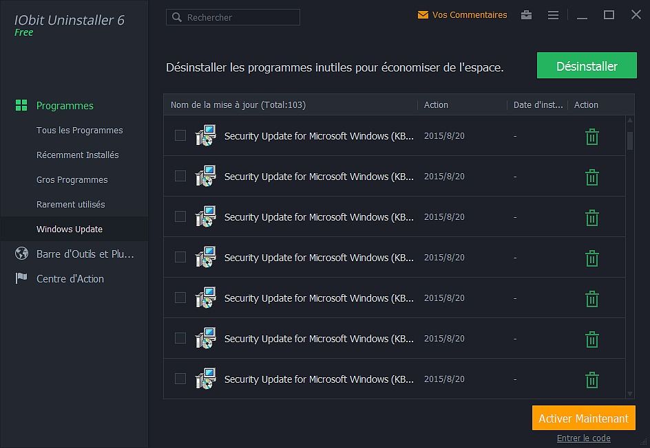 IObit Uninstaller Utilitaires