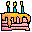 Gâteau d'anniversaire Icônes
