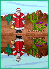 Père Noël au lac Gifs animés