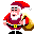 Père Noël qui salue  Gifs animés