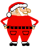 Le popotin du Père Noël Gifs animés