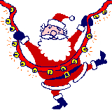 Père Noël qui danse  Gifs animés