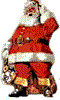 Père Noël et sa hotte Gifs animés