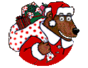 L'ours se fait Père Noël Gifs animés