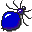 Araignée bleue Icônes