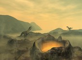 Dinosaures en voie d'extinction Fonds d'écran