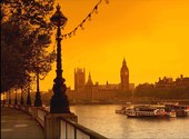 Londres - La tamise, Big Ben Fonds d'écran