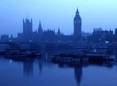 Londres - vue sur Big Ben à Potron-Minet Fonds d'écran