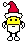 Smiley Père-Noël qui salue Smileys