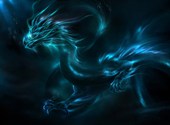 Dragon bleu Fonds d'écran
