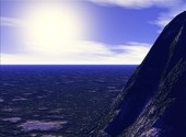 3d blue mountain Fonds d'écran