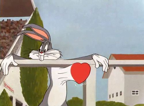 Bugs Bunny Coeur battant Gifs animés