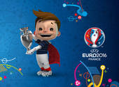 EURO 2016: Super Victor et le trophée Fonds d'écran